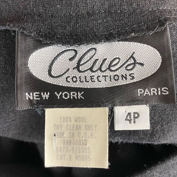 Vintage Clues Collection Wool Sleeveless Button Down Midi Dress Size 4P EUC - Picture 7 of 7